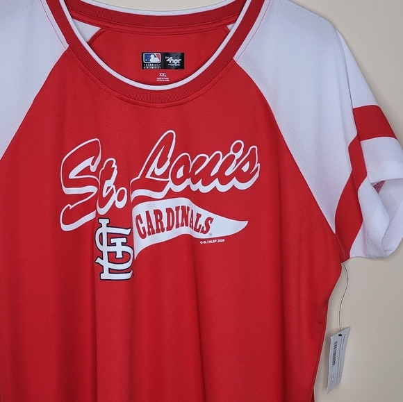 NWT G-III 4Her | St. Louis Cardinals Baseball Short Sleeve Red Tee Size XXL - Picture 2 of 5